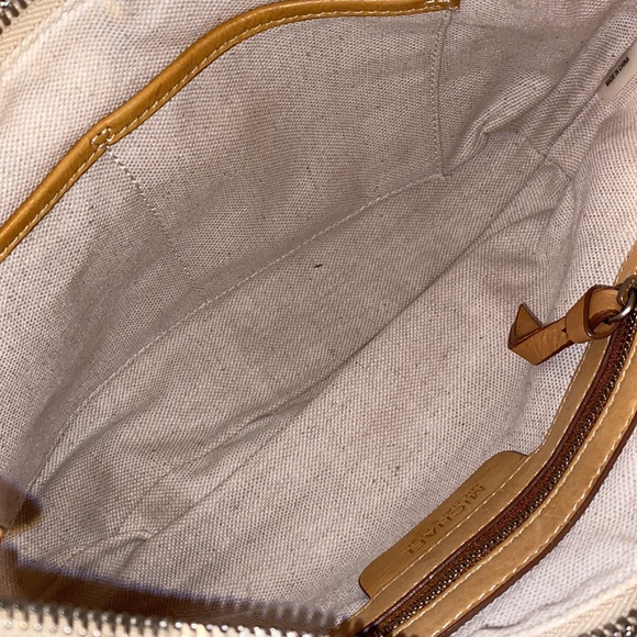 Michael Kors Vintage Tan Canvas & Leather Hobo Bag - Picture 10 of 12